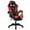 Black & Red, variant on Happydeer Gaming Chair with Bluetooth-compatible Speakers LED Lights, Ergonomic Massage Computer Gaming Chair with Height Adjustable High Back with Lumbar Support