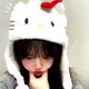thumbnail image 1 of Sanrio-gorro de felpa badtz-maru Kawaii, gorro de Hello Kitty para pareja, gorro de estudiante, gorro de invierno de dibujos animados, cálido y cómodo para ciclismo LIUWENJING unisex, 1 of 2