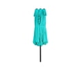 thumbnail image 3 of Polytrends Johnn 15-foot Double-Sided Outdoor Offset Patio Twin Umbrella Turquoise 15 ft, 3 of 5