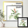 thumbnail image 4 of Designart 'Tropical Bouquet With Plumeria Lupine Palm Leaves' Traditional Framed Art Print, 4 of 4