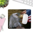 Bald Eagle on American Flag Mouse Pad Gaming Mouse Pad Custom Vintage ...