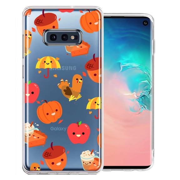 MUNDAZE For Samsung Galaxy S10e Thanksgiving Autumn Fall Design Double Layer Phone Case Cover