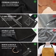 thumbnail image 2 of Delantal de soldadura ARCCAPTAIN de piel resistente al calor negro, 2 of 5