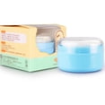 thumbnail image 4 of 2 cajas de borlas de talco para bebés, útiles estuches de almacenamiento para el cuidado de la piel de bebés recién nacidos (azul), 4 of 5