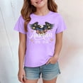 thumbnail image 2 of mgoYE Girls Boy's 250 Years America Anniversary 250th Independence Day Vintage O-Neck T-Shirt 250th Anniversary Flag Tee(Purple,7-8 Years), 2 of 5