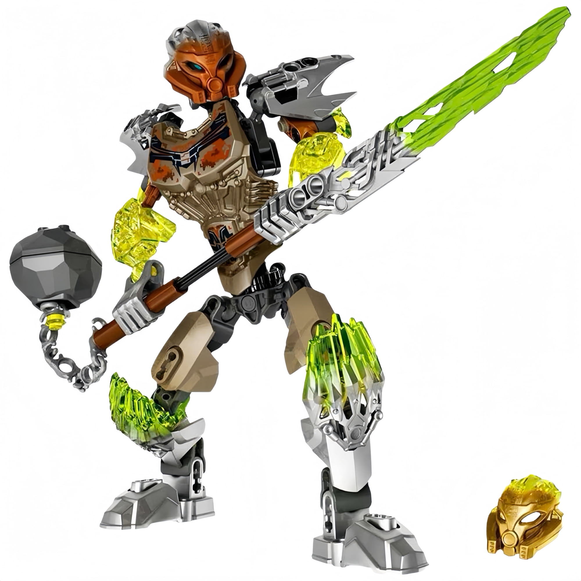 Collectible Bionicle Pohatu Uniter of Stone Building Kit, Poseable Stone Warrior Mecha, Building Blocks Action Figure