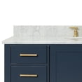 thumbnail image 6 of Ariel Cambridge 53 In. Single Oval Sink Vanity With Carrara White Marble 0.75 In Countertop In Midnight Blue, 6 of 10