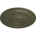 thumbnail image 3 of 31 1/2"OD x 2 1/2"P Traditional Ceiling Medallion (Fits Canopies up to 8 1/4"), Hand-Painted Witch Hazel, 3 of 6