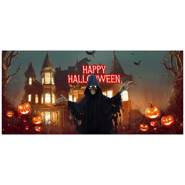 TIELUTT Halloween Garage Banners Exquisite Craftsmanship and Colors Create A Canadian Flag for Car Window Flag Signs for Business Flagging Tape Outdoor Table Runners for Parties Sequin Banners Craft