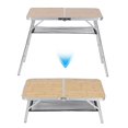 thumbnail image 3 of Qiilu Table Pliante Portable Hauteur Réglable Table de Camping Pliante Table de Pique-Nique Table de Barbecue pour Camping Randonnée Voyage, 3 of 8