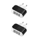 thumbnail image 4 of sweethay 3USB Cargadores de pared emisores de luz LED Dispositivo de carga Adaptador de cámaras multifunción Enchufe de EE. UU./UE de viaje Negro Enchufe de la UE 2piezas, 4 of 5