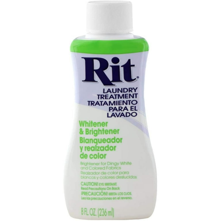 Rit Dye Laundry Treatment White-Wash Stain Remover and Whitener Powder, 1-7/8 oz, White, 10-Pack, Men's, Size: 10-pck