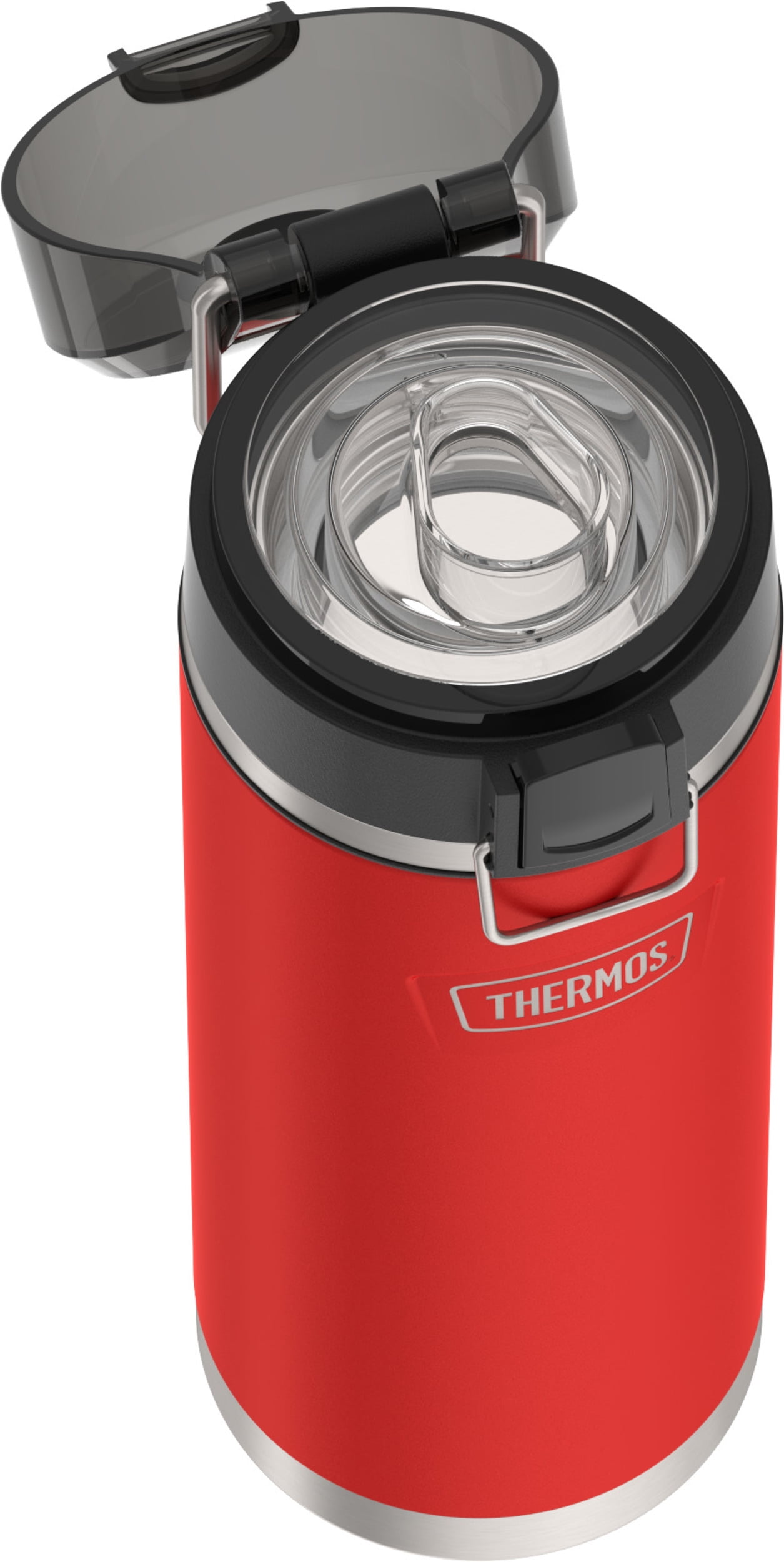 Thermos ICON Series Stainless Steel Vacuum Insulated Water Bottle w/ Spout, Crimson, 24oz
