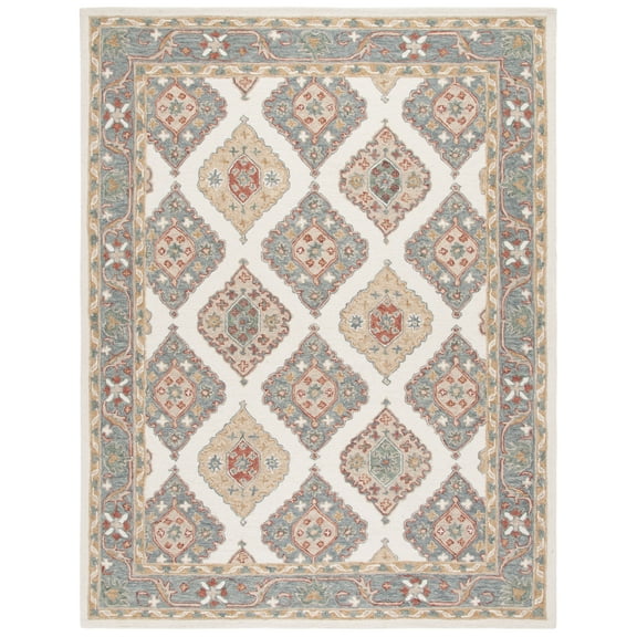 SAFAVIEH Metro Jean Medallion Area Rug, Ivory/Gray, 8' x 10'