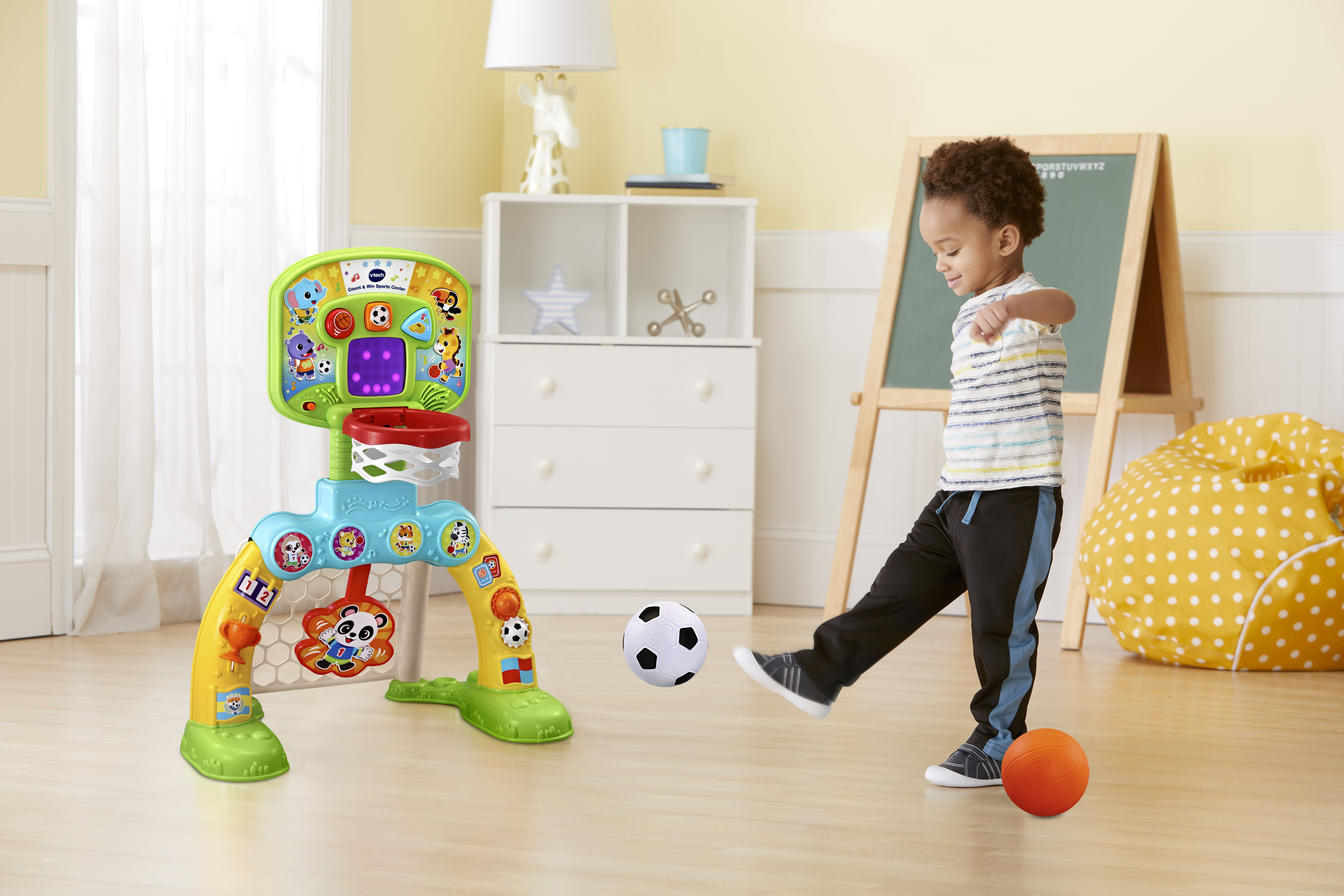 VTech Count & Win Sports Center, Basketball and Soccer Toy for Toddlers, Teaches Physical Activity - image 4 of 13