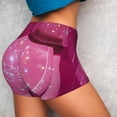 thumbnail image 4 of Uemuo Sparkling Pink Toilet Pattern Women Workout Impact Shorts Scrunch Butt Lifting Gym Shorts Seamless Booty Biker Shorts-Small, 4 of 8