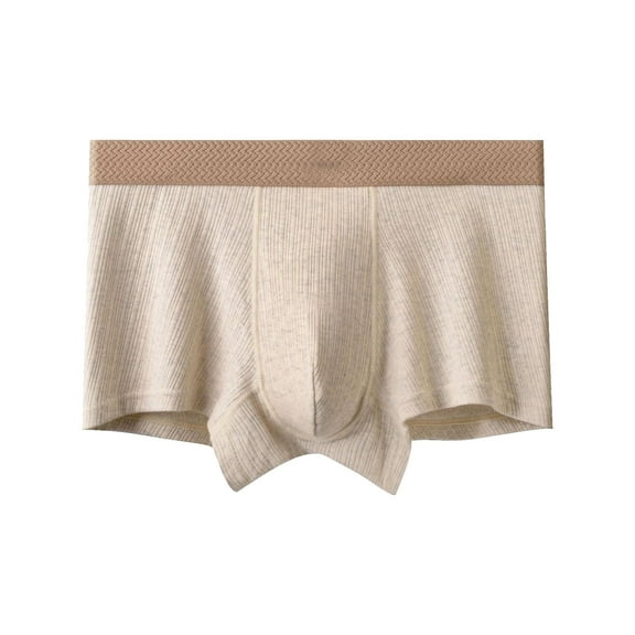 khonts,Men's Boxer Briefs Breathable Cotton Underwear Moisture Wicking Soft Underpants White XL