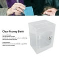 thumbnail image 4 of Clear Money Saving Bank, Large Capacity Transparent Acrylic Tip Box for Kids Adults with Ballot Function for Events, 4 of 7