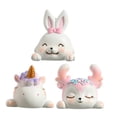 thumbnail image 5 of FUEENIRVA Photo Stands Resin Assorted Color 3Pcs Name Card Holder Table Number Holders, 5 of 8