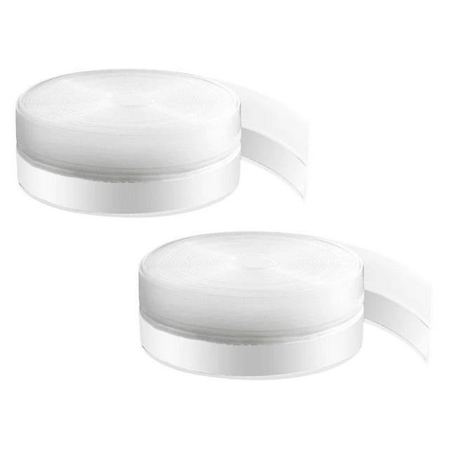 2 burletes para puerta autoadhesivos para invierno, resistentes, transparentes, para bloquear el frío y , de 10 m 45 mm de ancho