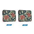thumbnail image 7 of FORMRS 15-15.6 inch Laptop Sleeve Case Soft Carrying Quilted Computer Bag Cover, Retro Christmas Poinsettia, 7 of 7