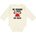 thumbnail image 3 of Inktastic Grammy and Papa Love Me Boys or Girls Long Sleeve Baby Bodysuit, 3 of 5