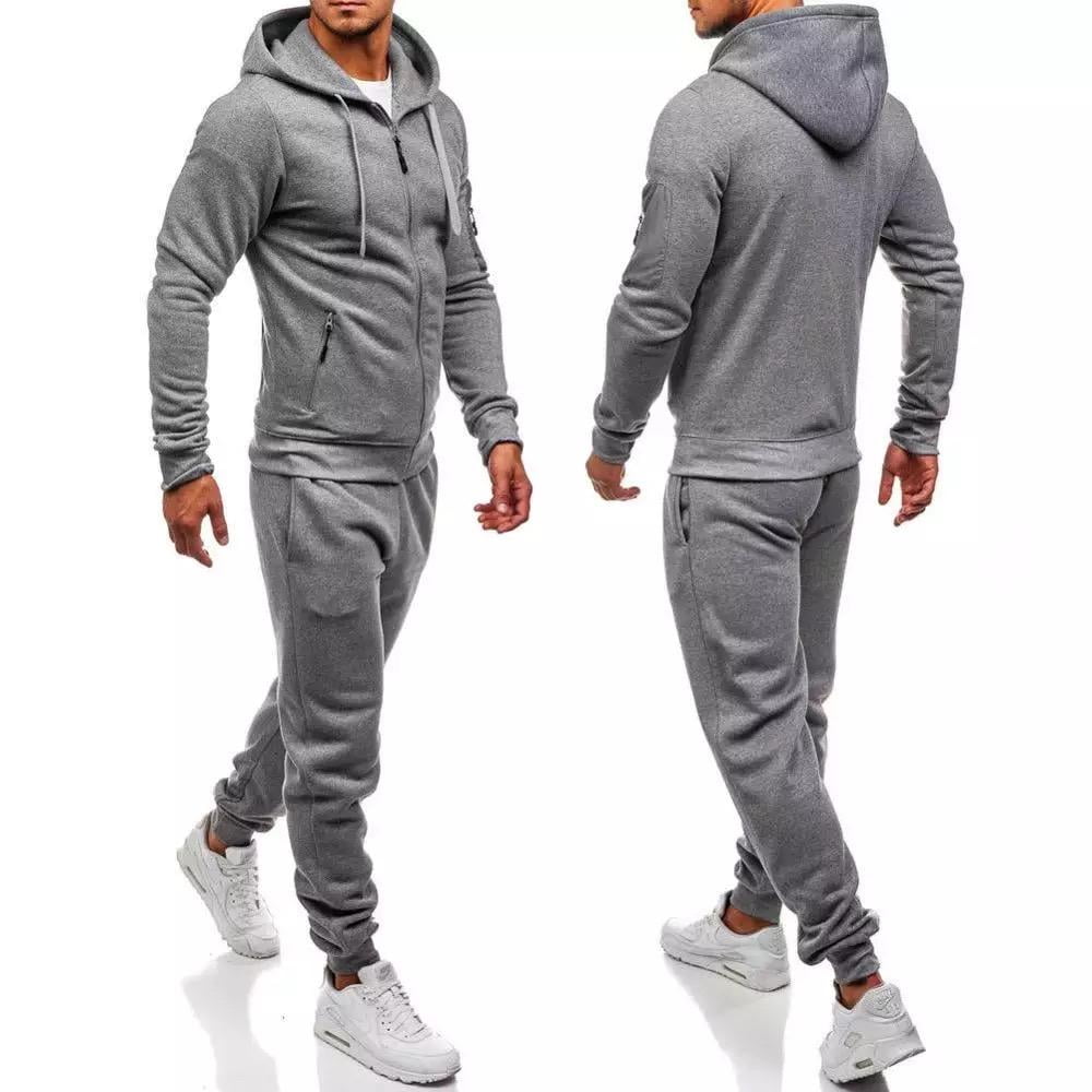 Men’s Athletic 2 Piece Gym, Workout, Running, Weightlifting Tracksuit ...