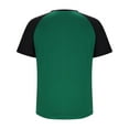 thumbnail image 5 of Fanxing Raglan Sleeve Tshirts for Women Slim Fitted Baseball Tees Shirts Stretchy Summer Athletic Workout Tops Green,M, 5 of 7