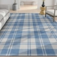 thumbnail image 7 of Well Woven Apollo Flatwoven Plaid Blue 5' x 7' Area Rug, 7 of 7