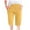 Yellow, variant on ShomPort Summer Casual Shorts for Women Drawstring Elastic Waist Knee Length Shorts with Pockets