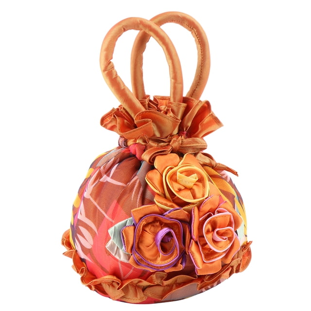 1pc Lace Flower Shape Evening Tote Bag Handbag Bucket Bag for Women