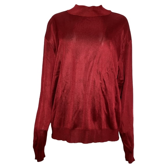 Pre-Owned Alaïa Mockneck Sweater in Red Viscose