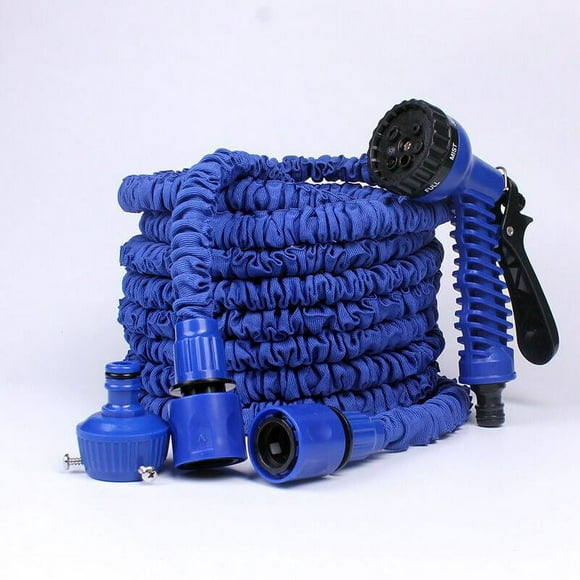Expandable Garden Hose 60M/200FT Flexible Garden Hose Retractable Hose Fittings with 7 Spray Gun Function for Irrigation and Cleaning(60m)