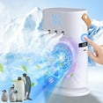 thumbnail image 1 of Mini Ventilateur de Conditionnement avec Lumières Colorées, Refroidisseur d'Air Alimenté par USB, Solution de Refroidissement Portable, 3 Modes de Pulvérisation d'Eau, pour Maison Bureau Dortoir Voyage Camping, 1 of 9