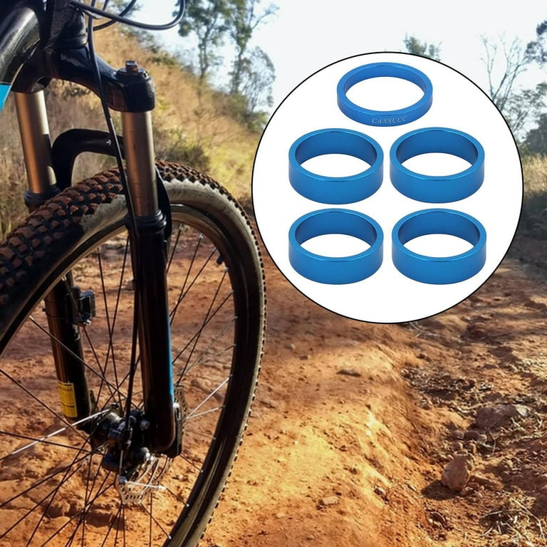 6pcs Headset Spacers Road Mountain Bike Stem Spacers Aluminum Alloy Bike Handlebar Spacers Front Stem Fork Washer 2mm 3mm 5mm 10mm Blue Walmart