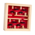 thumbnail image 2 of yotijay Wooden Labyrinth Board Game Activity Board Develop Fine Motor Skills Educational Red, 2 of 9