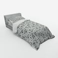 thumbnail image 3 of Ambesonne Floral Bedding Set 4 Pcs, Dandelion, Queen, Black White, 3 of 3