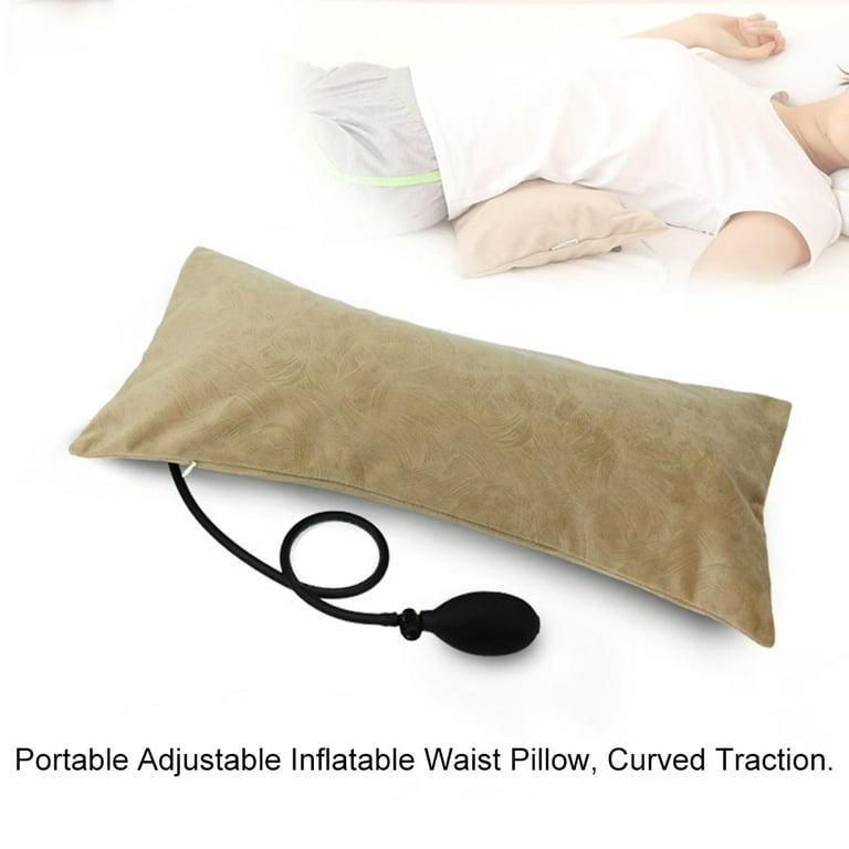 JuLam Air Inflatable Lumbar Pillow Multifunctional Portable Inflatable  Pillows for Low Back Pain Orthopedic Lumbar Support Pad 