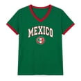 thumbnail image 2 of Women Soccer T-Shirt Jersey Tops Mexico Cropped Crewneck Short Sleeve Graphic Football Tee Funny Day T Shirt Casual Top Fans Players Dressy Blouses L, 2 of 4