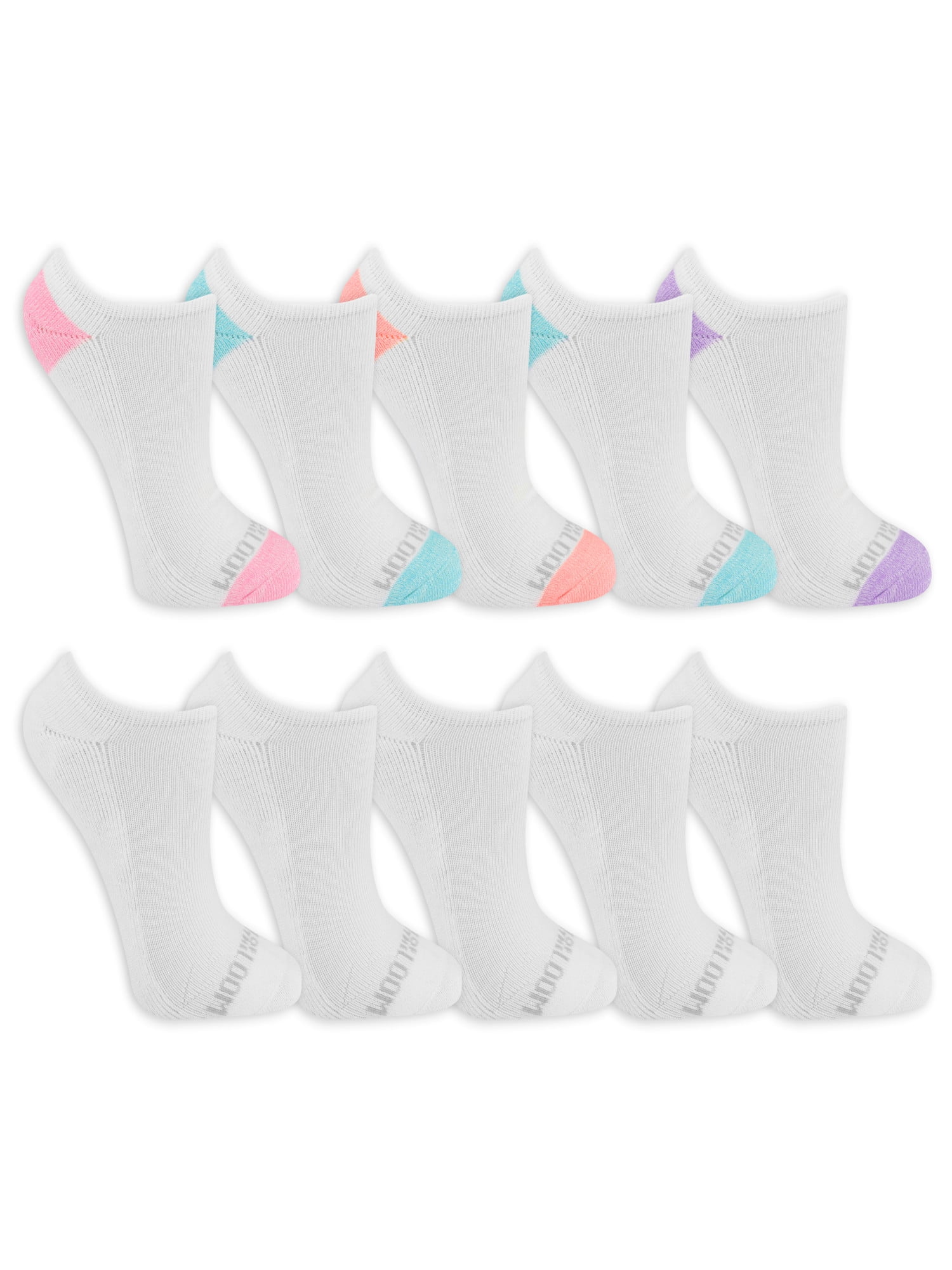 Marca Fruit of the LoomFruit of the Loom ragazze 10-pair No Show Socks calzino casual 