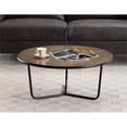 thumbnail image 3 of Connexion Decor Craster Engineered Wood with Copper Foil Coffee Table in Black, 3 of 5