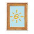 thumbnail image 1 of Hand Painting Yellow Sun Sunshine Desktop Wooden Photo Frame Display Picture Art Painting Multiple Sets, 1 of 3