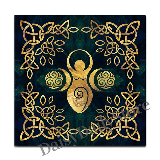 Mantel de Tarot de la vida del árbol, paño de Runas de Altar, almohadilla de tarjeta de oráculo espiritual, Péndulo de brujería pagana, astrología, regalo de adivinación QYM unisex