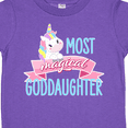 thumbnail image 4 of Inktastic Most Magical Goddaughter Cute Unicorn Girls Toddler T-Shirt, 4 of 5