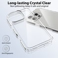 thumbnail image 3 of Allytechgroup iPhone 16 Pro Max Case Clear, Slim Fit Acrylic Transparent Shockproof Not-Yellowing Bumper Minimalist Phone Case for Apple iPhone 16 Pro Max, Clear, 3 of 6