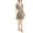 Beige, variant on INC Womens Tiered V-Neck Mini Dress