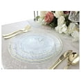 thumbnail image 5 of 200pcs set (25 Guest)-Wedding Disposable Plastic Plates & cutlery - 10'', 7'' +paper napkins, rim cups & Silverware (Coastal Clear & ), 5 of 9