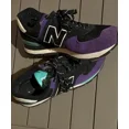 thumbnail image 1 of New Balance 574 Men's ML574DNY Purple/black Suede Sneakers Shoes Size 8.5, 1 of 6