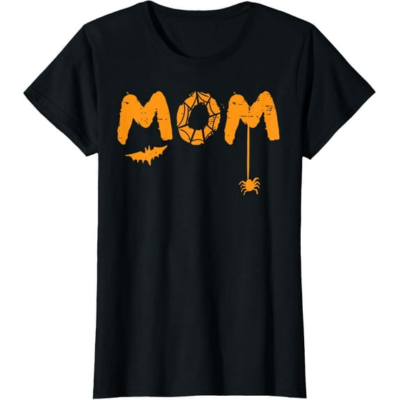 Halloween Mom Spider Web Mama Mommy Graphic Costume Women T-Shirt