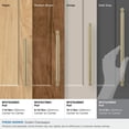 thumbnail image 3 of Amerock Balata 12-5/8 inch (320mm) Center-to-Center Golden Champagne Cabinet Pull, 3 of 6